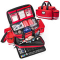 26" Large First Aid Bag Empty, Medical Supplies Bag for EMS & Nurses | Medical Duffle Bag & Trauma Bag Empty, Water Resistant, 21 Slots, 4 Dividers, 3 Clear Pockets, 360 Reflective Padded Strap