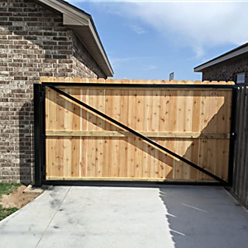 Heavy Duty Gate Hinges 7 Inches- 2 Pack Weld On Install Black Iron Barrel Hinge 900lbs Capacity for Swing Door Trailer Ramp Metal Driveway Gate Drive Gate - size: 7'' - 2 Pack