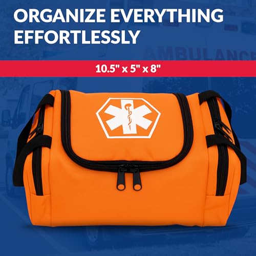 Dixigear Empty First Responder II Bag 10.5" x 5" x 8" - Orange - color: Orange