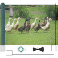 Non Electric Fence Netting 40" x100', Boundary Fence with Double Spiked Posts, Portable Poultry Fencing for Dogs, Chickens, Ducks, Turkeys Backyard Garden Farm