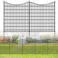 12 Panels No Dig Decorative Garden Fence, 33 in(H) X 27 ft(L) Garden Fencing Animal Barrier, Dogs Rabbits Pets Blocker, Rustproof Metal Decorative Fences for Yard, Outdoor, Patio - size: 12 Panels, 33 in(H) X 27 ft(L)