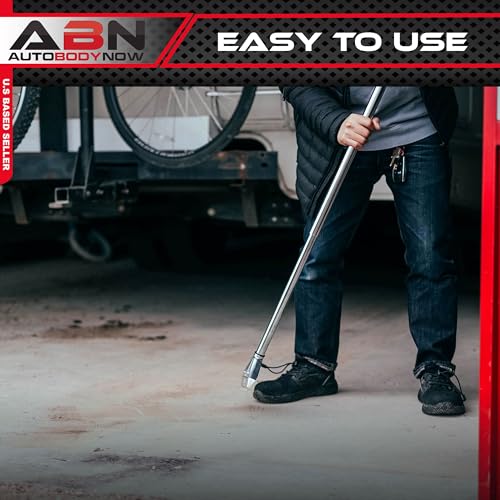 ABN Floor Razor Scraper, 8in – Heavy-Duty Adjustable Handle – Demolition, Flooring Removal Razor Blade Scraper