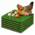 12x12 Inch Chicken Nesting Box Pads,Washable Artificial Grass Nesting Mats for Chicken Coop,Reusable Durable Hen Nest Bedding Mats for Laying Eggs,Waterproof Chicken Nest Liners for Poultry Supplies