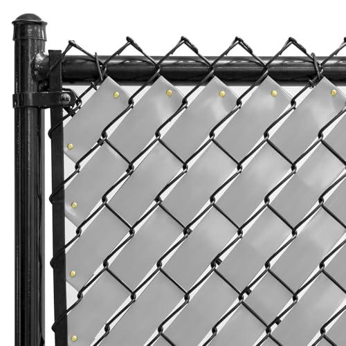 Chain Link Fence Privacy Tape (Gray) - color: Gray