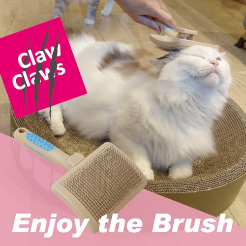 Pet Slicker Brush for Large Dogs, Plastic Handle, Gently Remove Tangled and Mats Hair, Pet Grooming Brush Tool, Sheepskin Wool Carders (5" Pad Quick Cleaning) - size: 8" Quick Cleaning