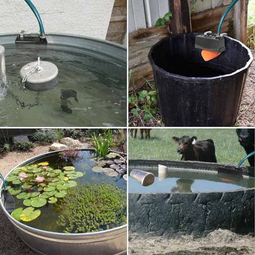 Water Trough Float Valve for Stock Tank,Automatic Livestock Waterer Level | Stock Water Tank Float Valve for Livestock Pond Farm Cattle Goat Horse Swimming Pool,Autofill Livestock Waterer Level Control - style: Stock Tank Float Valve-1PCS
