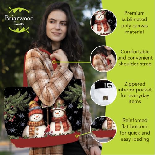 Briarwood Lane Tote Bags 14" x 15" x 7" 2022 Collection - color: Snow Pair