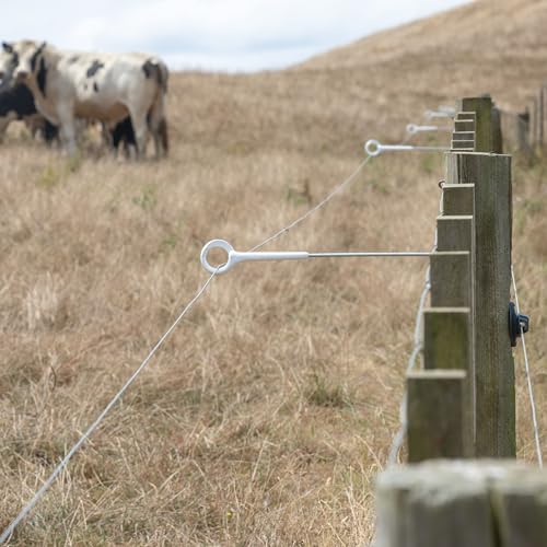 Gallagher Side Mount Ring Top Offset Insulator | 5 Pack 15.75" Electric Fence Offset for Wood Posts | Extra-Long Offset for Predator & Livestock Control | UV-Protected, Durable, 5-Year Warranty
