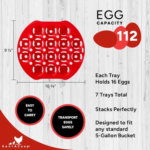 RentACoop Egg Collection Trays - 7 Pack