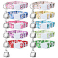 10 Pack Floral Goat Collars Adjustable Grazing Collar with Copper Bells | Anti-Lost Loud Bronze Bell for Farm Animals Sheep Cows Goats Accessories - color: 10 Pack