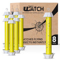 Sticky Fly Trap Indoor & Outdoor Pack of 8 | Hanging Fly Stick for Gnats, Flies, Wasps, Mosquitoes & Other Flying Bugs | Fly Trap Sticky | Fly Catcher Indoor | Flying Insect Trap Rolls | Ucatch