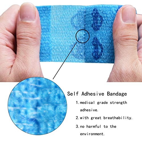 Stmandy Vet Tape wrap, wrap Bandage 2 inch 6 Rolls,Adhesive wrap Bandage for The Person or The Pets (cat,Dogs,Horse and Other Animal) who was injure or Have Wounds (Cartoon 6pcs) - size: 2 Inch (Pack of 6)
