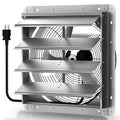 Xcity 24" Shutter Exhaust Fan, 3100 CFM Wall Mount Ventilation Fan | Powerful 3100 CFM airflow with AC motor, automatic shutters and waterproof design for garages, attics and greenhouses. - size: 24 Inch