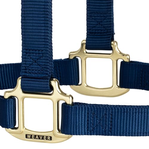Weaver Leather Original Non-Adjustable Nylon Horse Halter, Small, Navy