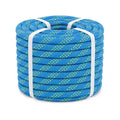 RIOOP Double Braid Polyester Rope, 1/2 in x 100 ft Heavy Duty Bull Rope | 48 Strands, 5290lbs Breaking Strength, for Tree Work, Camping, Hiking, Swing, Sailing and Indoor Outdoor Use, Blue - size: 1/2in x 100ft, style: Blue