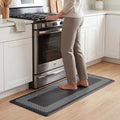 Chef Gear Hettie Anti Fatigue Cushioned Kitchen Mat 18"x60" Black - color: Black, size: 60"L x 18"W x 0.3"Th