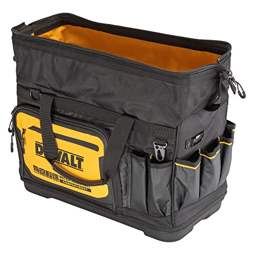 DEWALT Tool Bag, Water Resistant, Hard Bottom, 20-inch, Professional Tool Tote with Organization (DWST560104) - style: 20" Open Mouth Tool Bag