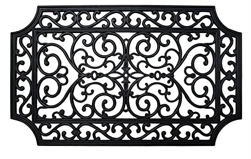 DII Rubber Doormats Collection All Weather, 18x30, French Quarter - color: French Quarter, size: 1'6" x 2'6" (Rectangular)