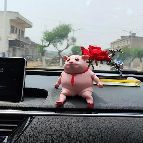 Squishy Pig Toys - Pink Pig Squishy Toy for Kids Adults, Novelty Pig Squeeze Toys, Funny Tiktok Pig Sensory Stress Toy for Decompress and Anxiety Relief Women Men Kids (Small) - style: Small
