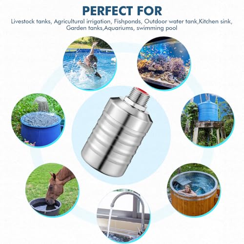 MorningRo 6 Pack Water Float Valve 1/2" to 3/4'' Auto Shut off Water Tank Float Valve 304 Stainless Steel Fully Automatic Level Control for Pool, Livestock Troughs (Classic Style) - style: Classic Style