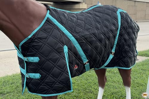 HILASON Quilted Western Horse Stable Blanket - Water Resistant - size: 72 In