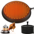 Poultry Chicken Water Heater - KOKOPRO Poultry Water Heater Base for Winter,14 Inch for Plastic/Metal Poultry Waterer,Thermostatically Controlled Heated Waterer 80W,Chicken Coop Accessories