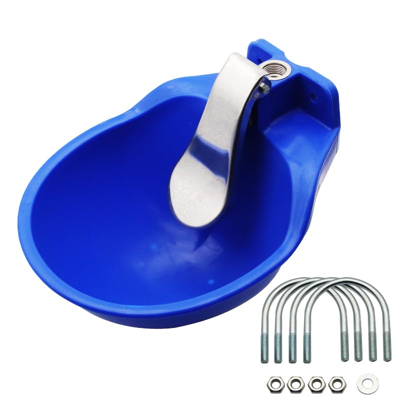 Automatic Dog Waterer Cattle Water Bowl Livestock Watering Equipment | self filling Goat water feeder auto fill Watering Equipment cow animal drinking trough, large Capacity, outdoor fence mounted