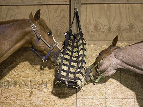 Derby Originals Supreme 4-Sided Slow Feed Hay Bag – Patented, 1-Year Warranty, 3.5" & 1.75" Openings - color: Hunter Green