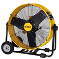 DEWALT 24 Inch Floor Fan, 360° Adjustable Tilt Drum Fan with Wheels DXF2490 | Max 6500CFM Stepless Speed Quick Cooling Metal Industrial Fan Heavy Duty Air Mover Large Wheels for Garage/Warehouse/Barn - style: DXF2490
