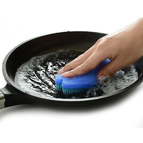 Norpro Fish Silicone Dish Brush - color: Blue (Fish)