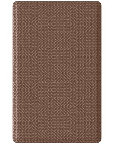 Ophanie Kitchen Mats for Floor, 1/2 Inch Thick, 20x32 Anti Fatigue Cushioned Mat,Kitchen Rugs,Waterproof,Comfort Ergonomic Standing Mat for Office,Home,Sink with 99+ Pairs of Anti-Slip Bottom Ridges - color: Brown, size: 20"L x 32"W x 0.5"Th