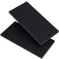 2PCS 12x6in Barber Work Station Mat for Salon, Service Mat Cushion for Bar | Flexible PVC Heavy Duty Antiskid Rubber Mat for Stations, Heat-Resistant Pad Tools for Styling Hair Dryers Hair Trimmers - size: 12x6" - 2PCS