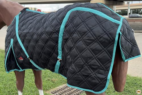 HILASON Quilted Western Horse Stable Blanket - Water Resistant - size: 72 In