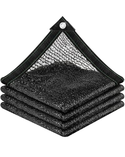vensovo 30% Black Shade Cloth, 6 x 12 ft HDPE Sunblock Mesh | Light shade for vegetables, flowers and young plants, helping reduce harsh sunlight while allowing airflow and rain through - color: 30% Shade, size: 6′x12′