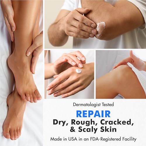 Ebanel Set of Salon Grade Callus Remover for Feet Gel + 40% Urea Foot Cream | Dry Cracked Heel Repair with Salicylic Acid, Epsom Salt, Helps Soften and Smooth Calluses and Rough Skin for Baby-Soft Feet - size: 13.1 Ounce (Pack of 1)