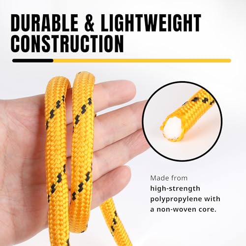 MaxxHaul Diamond Braided Rope of 1/2" x 100 Ft Extra Strength-Sunlight and Weather Resistant, Multicolor (51242) - size: 1/2" x 100 Ft