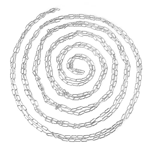 66Ft Stainless Steel Chain, 1/8 inch Heavy Duty Chain, Hanging Chain for Hanging Clothing?Decorations?Chair, securing Gates and Fences, anchoring Camping Equipment and More.by Genhakon - size: 66Ft 1/8 inch
