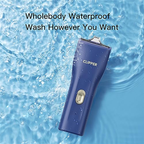 2 in 1 Prowerful Home Professional Dog Grooming Kit Clipper Low Noise USB Rechargeable Gifts for Dog Cat Blue,MTS006 - color: Mts006-pro-blue