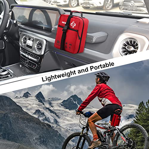 VRIEXSD 400 Piece Large First Aid Kit for Home, Car, Travel, Camping,Sports | Comprehensive & Well-Organized First Aid Kit – Premium Emergency Medical Supplies for Office, Hiking, Business & Outdoor Use