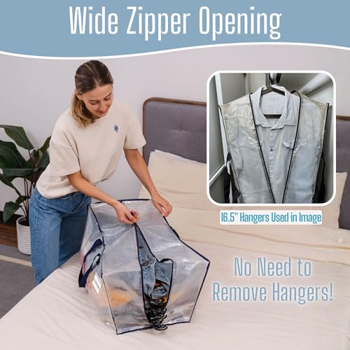 VENO 10 Pack Heavy Duty Moving Bags with Backpack Straps, Zippers & Handles, Extra Large Packing Bags for College Dorm Essentials, Moving Supplies Alternative to Cardboard Moving Boxes - color: Clear, size: 10 Pack