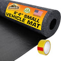 Armor All Premium Original Small Vehicle Garage Floor Mat, (8'4” x 7'4"), Protects Surfaces, Transforms Garage, Absorbent/Waterproof/Durable (Includes Double Sided Tape) (USA Made) (Charcoal) - size: 7'4" x 8'4" (Rectangular)