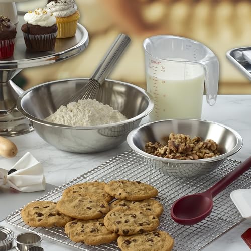 Winco FBA_ Measuring Cup, Polycarbonate, 1-Quart, Clear | Graduated measurements, Stackable design, For liquid and dry ingredients, baking and commercial food prep - size: 1 Count (Pack of 1)
