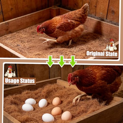 3Pcs Chicken Nest Box Pads Laying Hen Nesting Box Nesting Pads for Chicken Coop Fits Most Nesting Boxes, Chicken Coop Nest Liners - 11.8x11.8 - color: brown 3