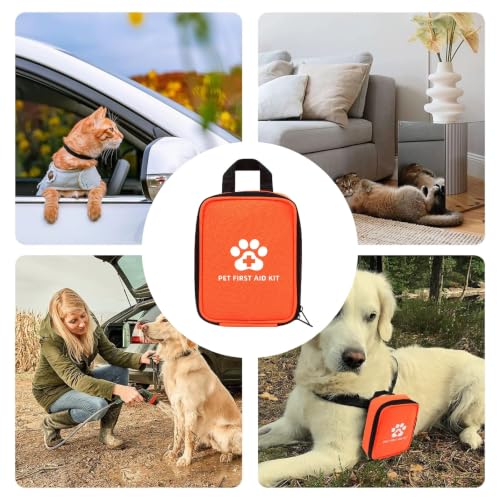 Pet First Aid Kit - Pocket Emergency Pack, Travel & Outdoor, 11 Tools | Portable Pocket Emergency Pack Bag