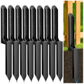 8 Pack Fence Post Repair Kit, Heavy Duty Steel Ground Spike Anchor for Fixing Leaning or Broken 4x4 & 6x6 Wood Posts, No Dig Drive-in Support for Yard, Garden & Fence - size: 8pack