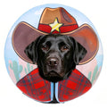 SCENEREAL Dog Cone Alternative After Surgery Donut Collar, Soft Inflatable | Cone Collar for Dogs, Adjustable Pet Neck Donut E Collar Dog Recovery Collars to Stop Licking, Cowboy Print E-Collars,L - color: Brown Cowboy, size: L(Neck 16"-18")