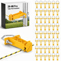 Tondiamo 48 Pcs Tube Post Insulator, Electric Chain Link Fence T Post Extender Insulators for Square Round Pipe Tubing Wire Vinyl Picket Fence (Yellow) | Extender Insulators for Square Round Pipe Tubing Wire Vinyl Picket Fence - style: Yellow