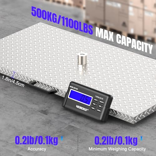 Precision Livestock Scale,1100lb×0.2lb Large Dog Scale (40.7"×20.9") | Large Breed Animal Livestock Weight Scale, Silver Dog Weight Scale Non-Slip Stainless Steel Platform for Dogs,Pigs,Cattle - size: 40.7"×21"