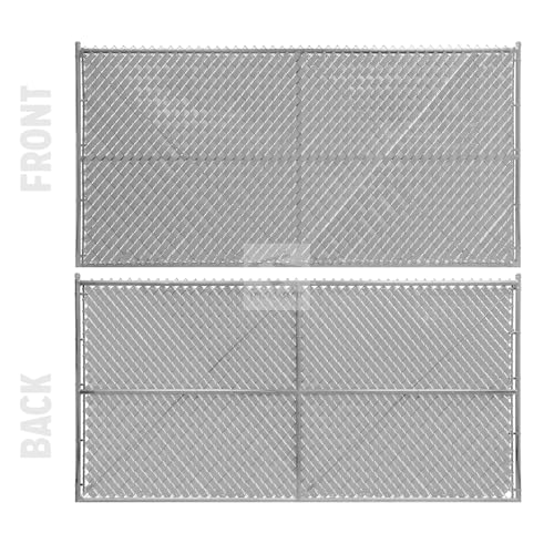 Chain Link Fence Privacy Tape (Gray) - color: Gray