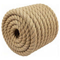 Natural Jute Rope Thick Hemp Rope (1.5 Inch x 20 Feet) Twisted Manila for Deck Railings, Swing Bed, Tug of War, Docks, Nautical, Decorating - size: 1.5 Inch x 20 Feet